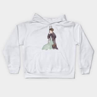 Elizabeth on a solitary swing Kids Hoodie